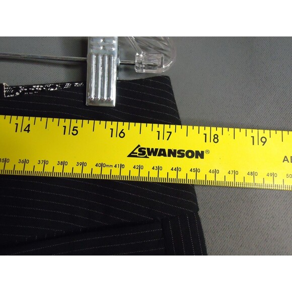 Metaphor Modern Fit Bootcut Black Pinstripe Trouser Pant 8 Average New - Picture 5 of 8